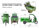 Грузовой электрический трицикл Rutrike Гермес 1500 в Волгограде