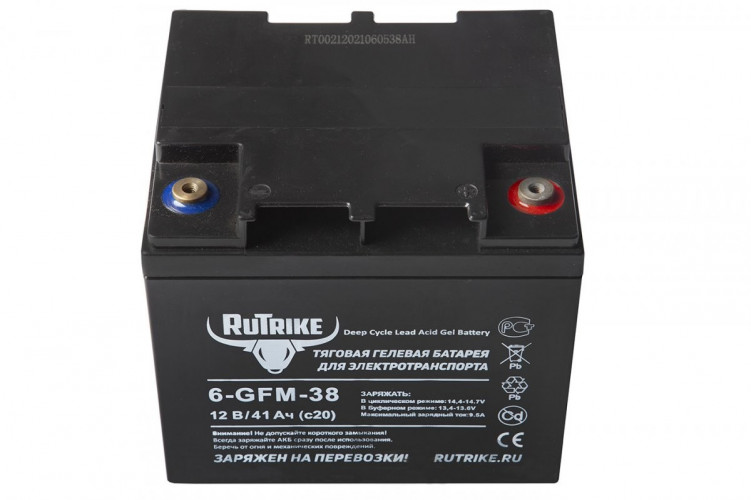 Тяговый гелевый аккумулятор RuTrike 6-GFM-38A (12V41A/H C20) в Волгограде