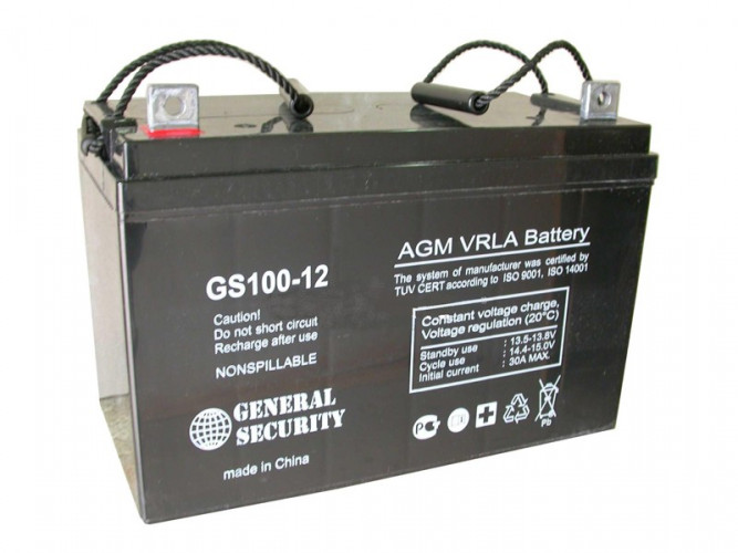 Аккумулятор General Security GS 100-12 (12 В, 100 Ач) в Волгограде
