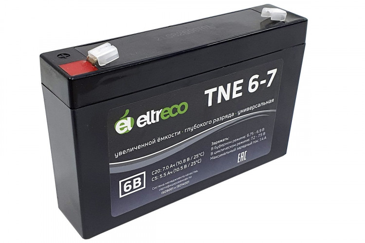 Тяговый аккумулятор Eltreco TNE6-7 (6V7A/H C20) в Волгограде