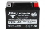 Аккумулятор стартерный для мототехники Rutrike YTX4L-BS (12V/4Ah) в Волгограде