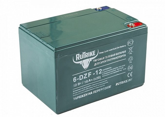 Тяговый гелевый аккумулятор RuTrike 6-DZF-12 (12V12A/H C2) в Волгограде