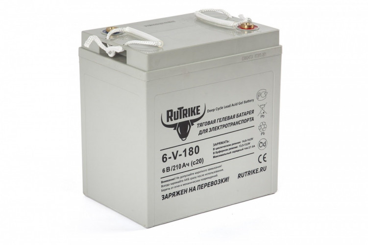 Тяговый гелевый аккумулятор RuTrike 3-EVF-180A (6V180A/H C3) в Волгограде