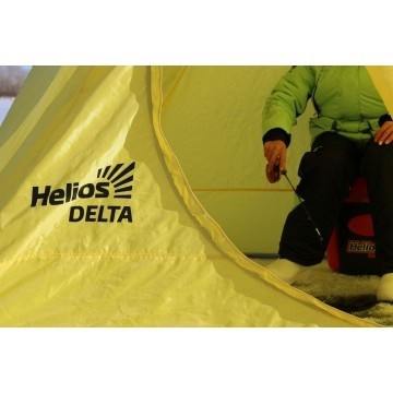 Палатка для рыбалки Helios двускатная Delta желтый в Волгограде