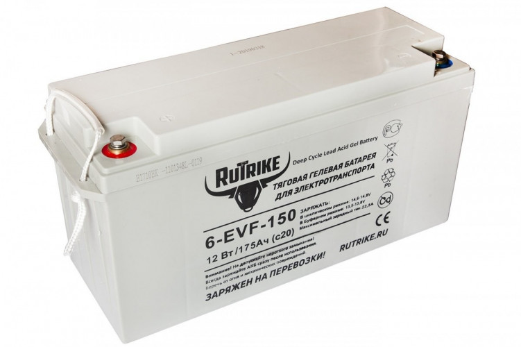 Тяговый гелевый аккумулятор RuTrike 6-EVF-150A (12V150A/H C3) в Волгограде