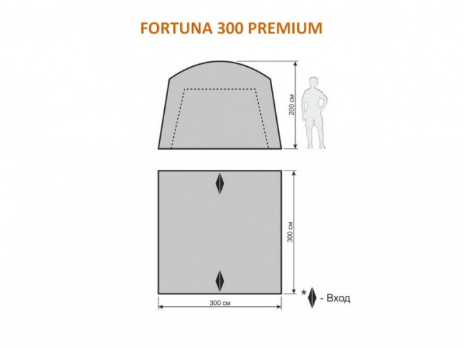 Шатер-тент World of Maverick FORTUNA 300 Premium в Волгограде